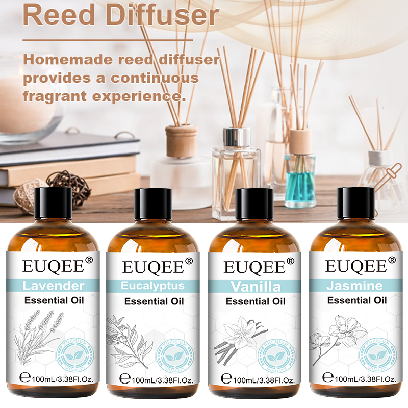 Perfume Fragrance Diffuser - Aceite esencial de 100ml con cuentagotas,