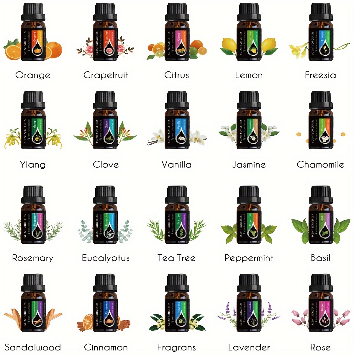 20 unids/set de aceites esenci - Perfume Fragrance Diffuser reseña y precio