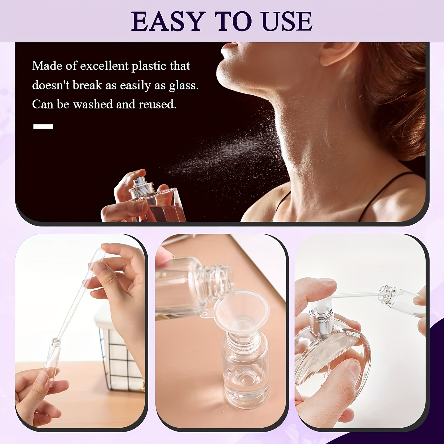 Set de 40 piezas para recarga  - Perfume Travel Set reseña y precio