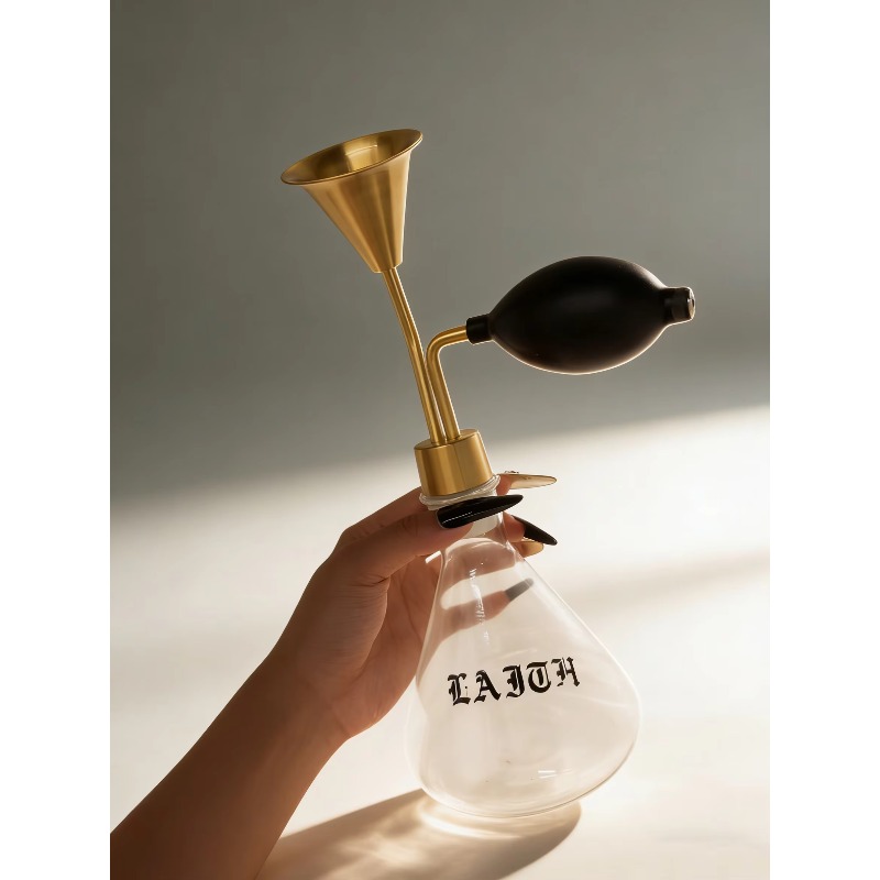 Botella de vidrio Golden‑Head  - Perfume Fragrance Shop reseña y precio