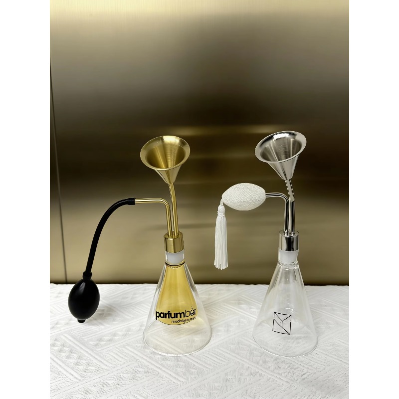 Botella de vidrio Golden‑Head  - Perfume Fragrance Shop reseña y precio